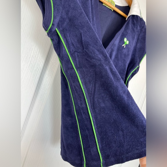 Juicy Couture Vintage Size Large Tennis Shirt Tenniscore Cotton Terrycloth - Picture 5 of 6